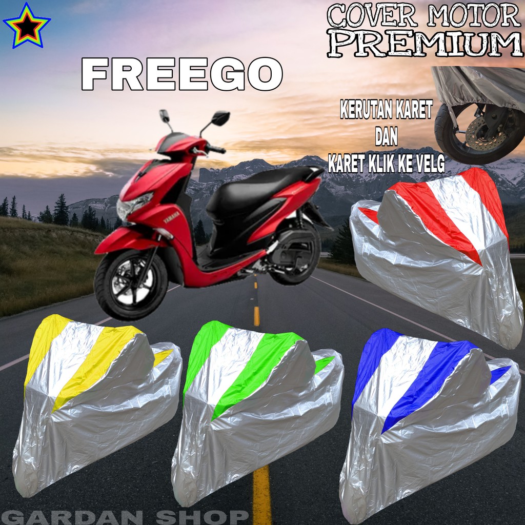 Sarung Motor FREEGO Silver KOMBINASI Body Cover Freego PREMIUM