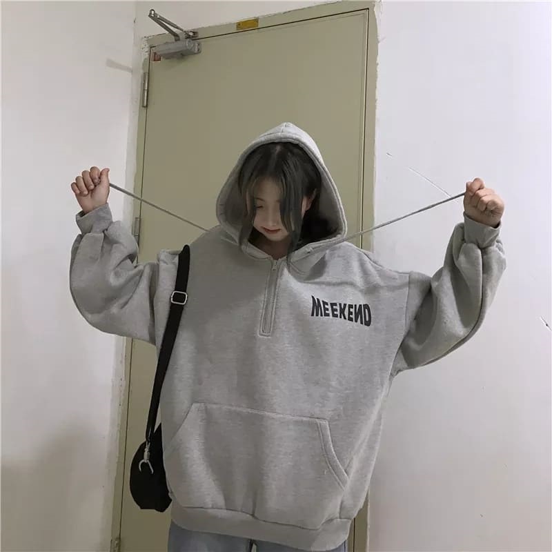 Sweater Wanita Termurah Berkualitas - Weekend Ziper Hodie