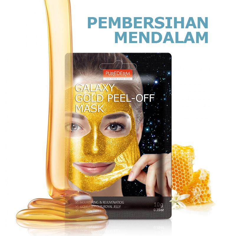 KKV - PUREDERM Galaxy Long-lasting Black Peel-off Mask 1pcs 10g Facial Skincare