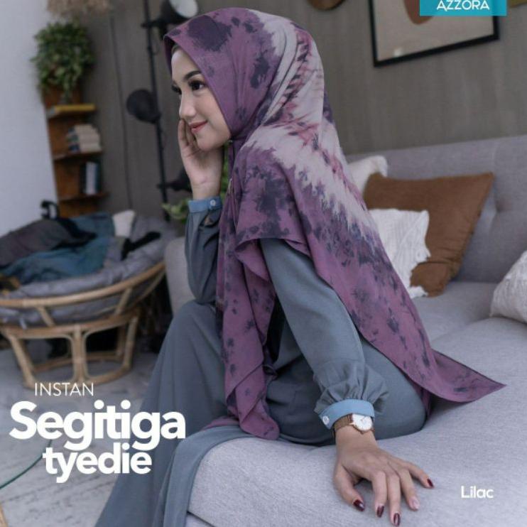 Paling Diminati.. jilbab segitiga instan tydie picot ORI AZZORA