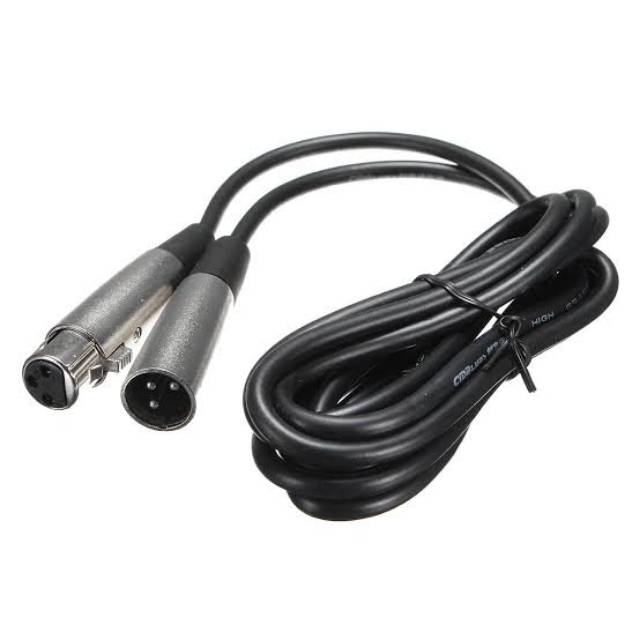 Taffstudio Phantom Power Mic Condenser 48V Supply + Kabel XLR Male to Female