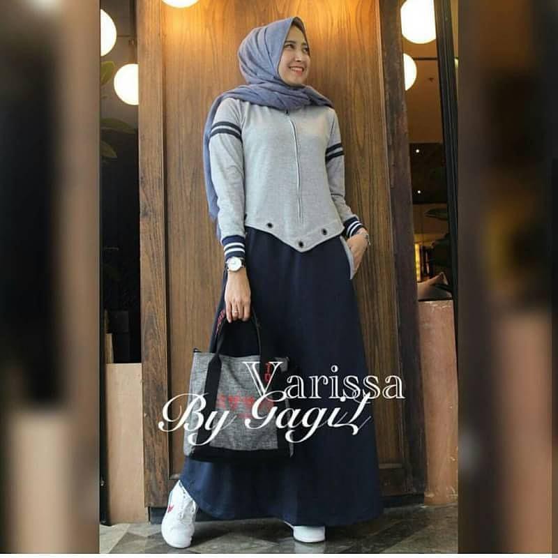 Termurah Varissa Dress Muslim Wanita/dress/baju murah/Gamis/Gamis murah/dress wanita/Gamis Pesta