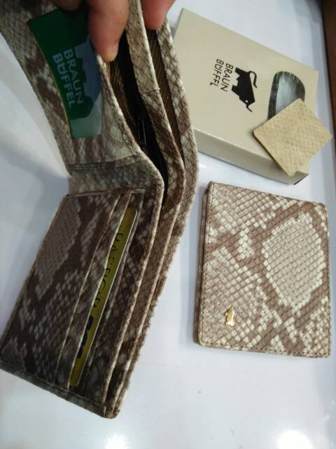 Dompet cowo kulit motif ular