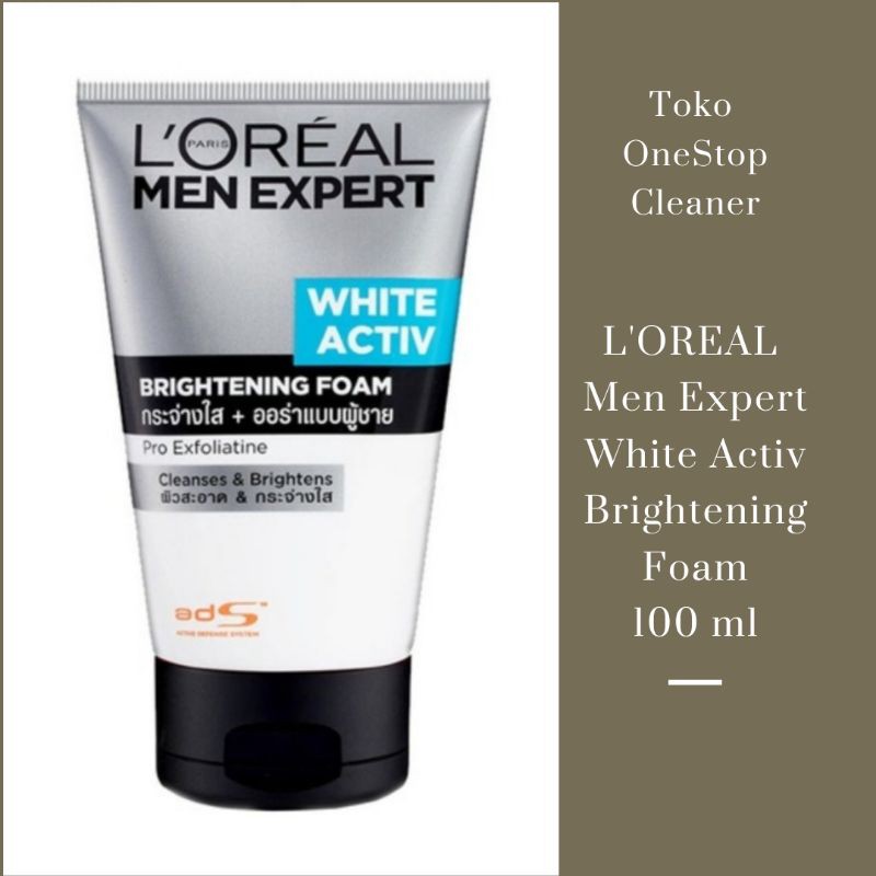 Jual Loreal Loreal Men Expert White Active Brightening Foam 100 Ml Shopee Indonesia 5553