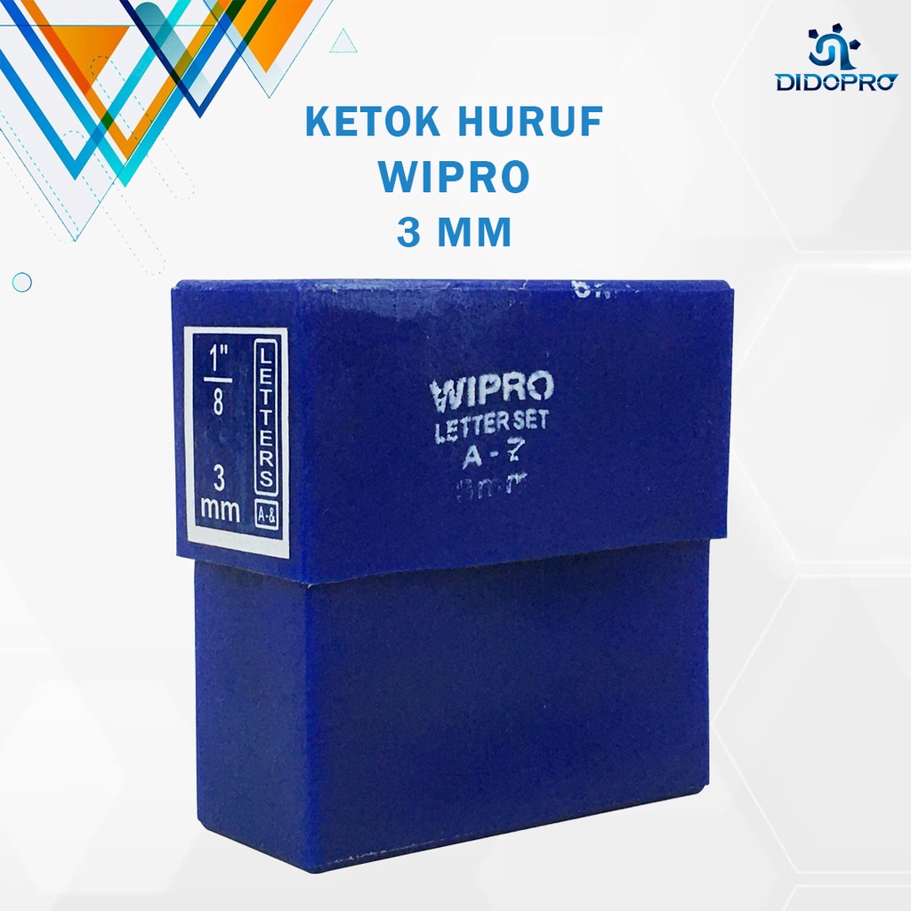 Ketok Huruf 3mm Wipro / Letter Punch