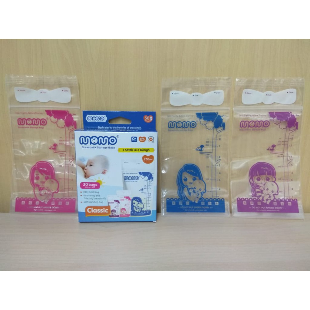 Momo 230ml Kantong ASI Classic Breastmilk Storage Bags