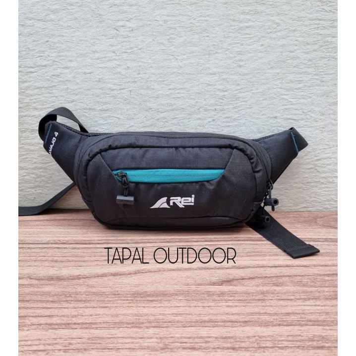 TAS PINGGANG REI 4310 NAVAJO BLACK BLUE - WAIST BAG REI