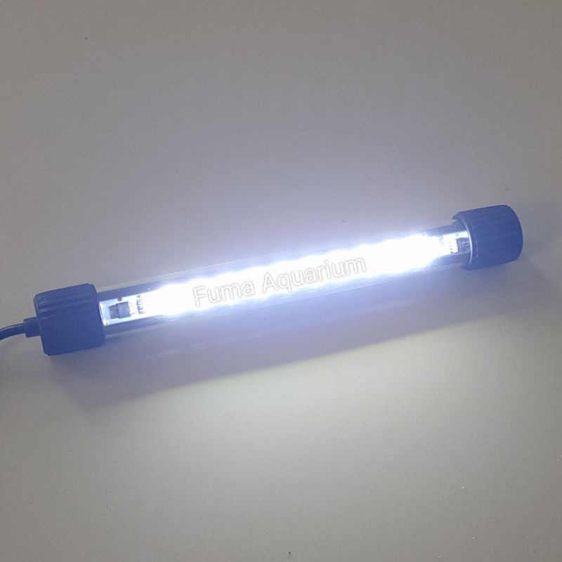 Lampu Celup Aquarium 20cm Sakkai pro T4-LED20 Putih Polos 3.5 watt Aquarium Aquascape Submersible Lamp