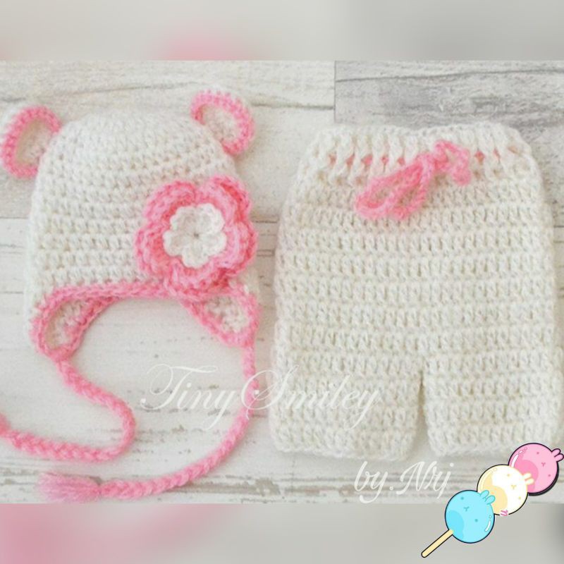 KOSTUM BEAR / KOSTUM BERUANG / KOSTUM RAJUT / KOSTUM FOTO BAYI / KOSTUM NEWBORN / PROPS BABY