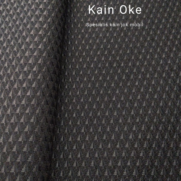 Kain Fabric jok mobil Hitam Motif
