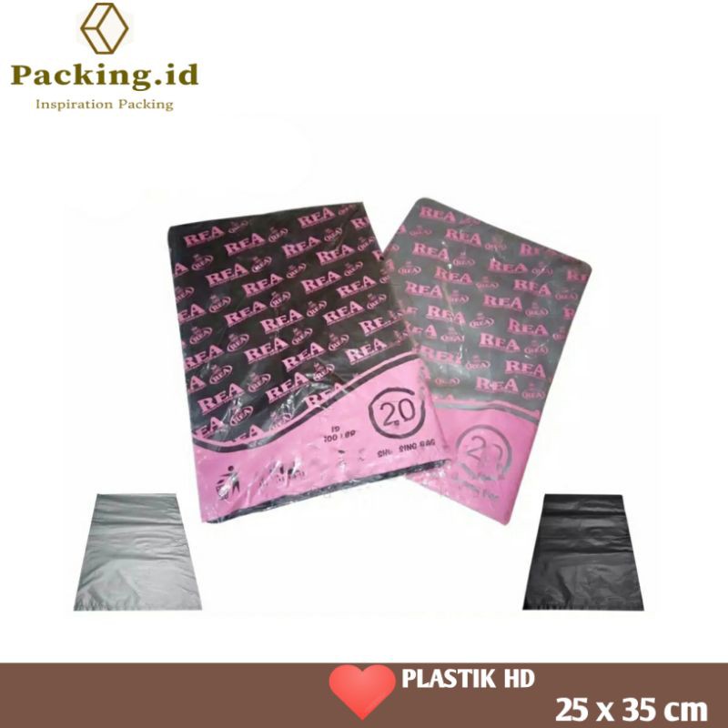 

Kantong Plastik HD REA Tebal Tanpa Plong 25x35CM Packing Online Shop