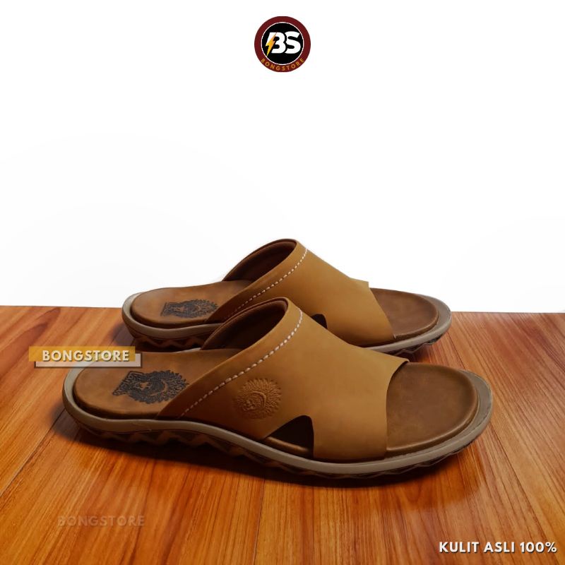 Sandal Pria Selop Kulit Asli Premium Sandal Pria Slide Slip on Premium