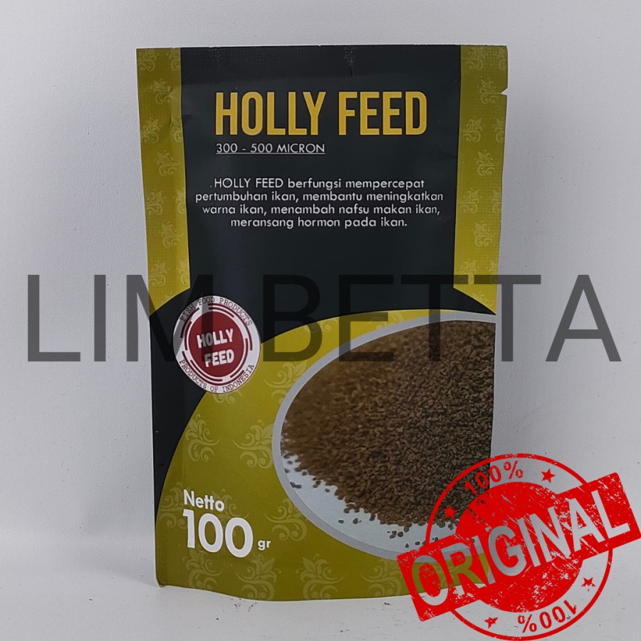 HOLLY FEED 300-500 / PELET PENGGANTI MEM DAN NRD 100 GRAM