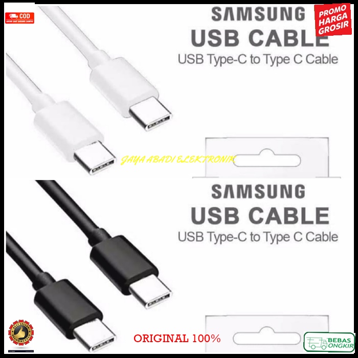 J231 KABEL DATA ORIGINAL SAMSUNG USB TYPE C TIPE C 3A SUPER FAST CHARGING CABLE CHARGER CAS CASAN CH