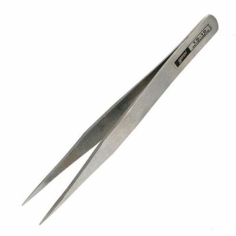 Pinset GOOI TS-10 TS10 Lurus Lancip Tweezer Anti Magnetic Stainless