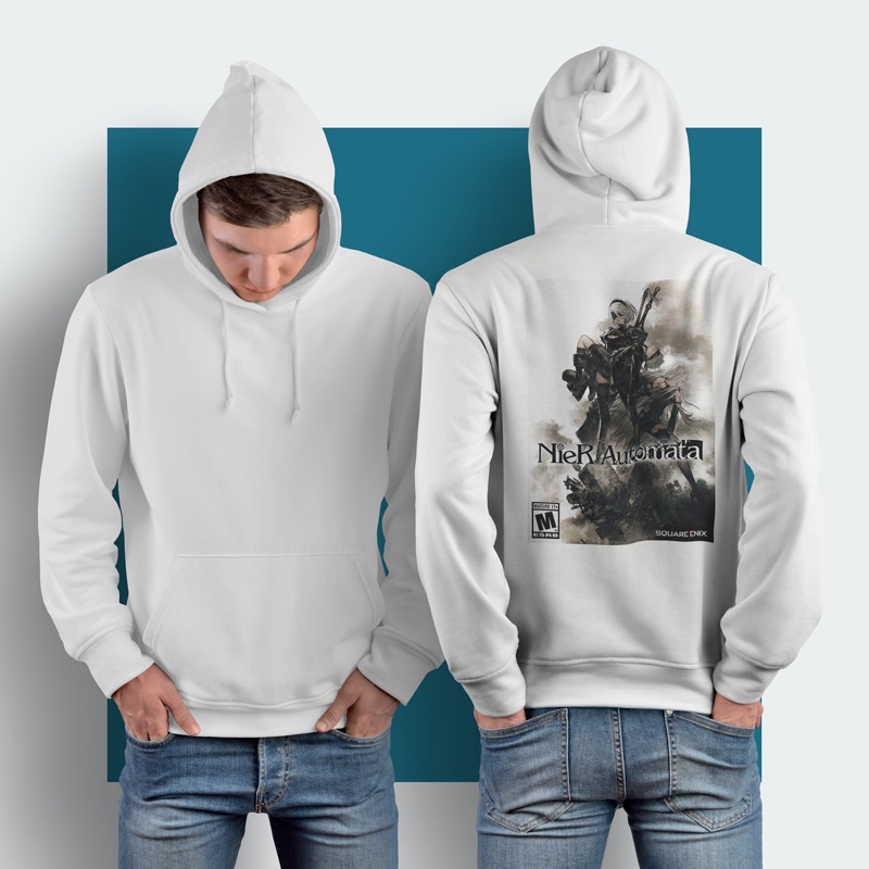 Hoodie Nier Automata Hoodie Jumper Casual Pullover Hoodie Unisex [Bisa COD] New Hoodie