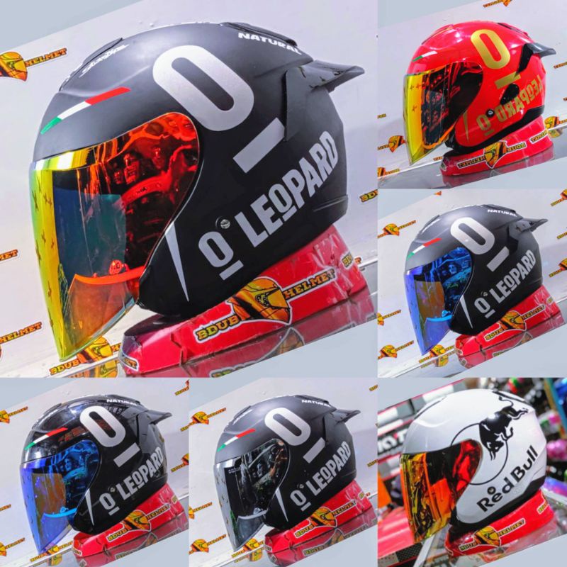 KYT KYOTO R SOLID WHITE Original modif (PAKET GANTENG)