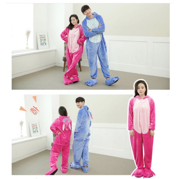 ONESIE KOSTUM KIGURUMI BAJU PIYAMA STITCH DEWASA