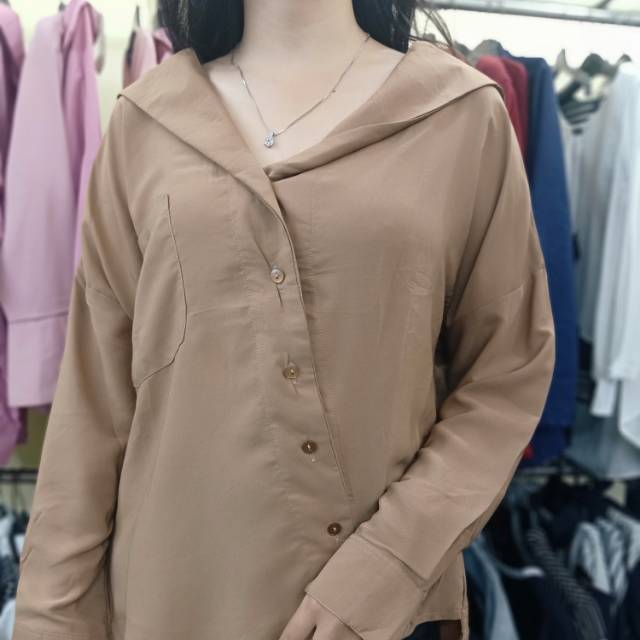 Blus lengan panjang | kemeja wanita | blouse Korea | kemeja lengan panjang | blouse