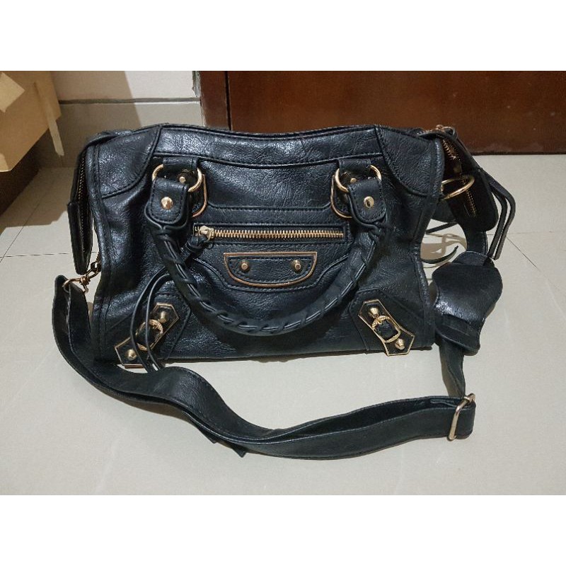 preloved tas balenciaga classic mini city black premium