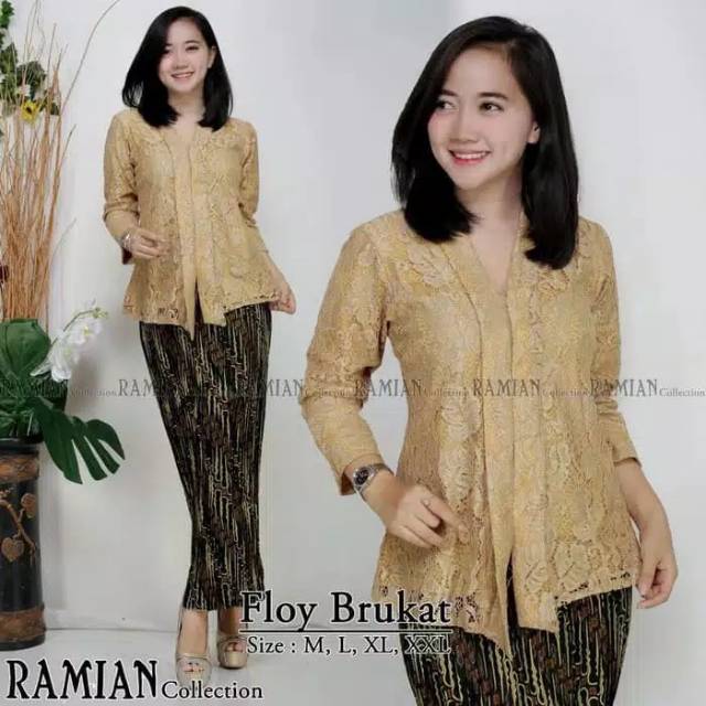 SETELAN KEBAYA FLOY BRUKAT JUMBO LD 125 / KEBAYA MODERN / KEBAYA FLOY / KEBAYA WISUDA-2