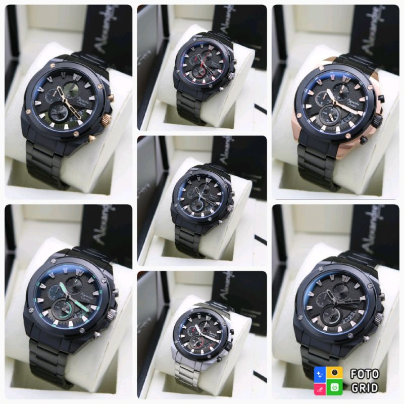 Jam Pria Alexandre Christie AC6646 | AC 6646 Stainless Original Free Baterai