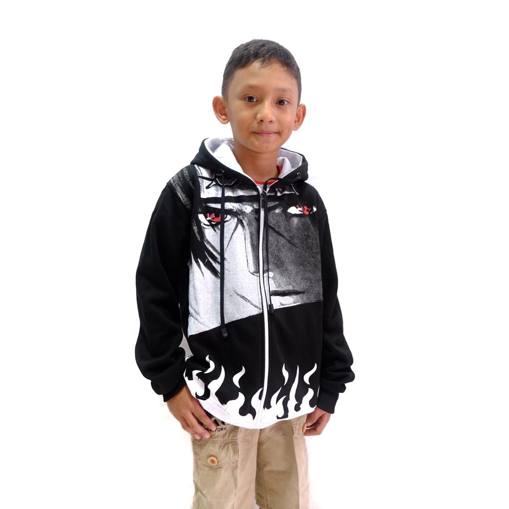 ITACHI FULL PRINT Jaket Sweater Zipper Hoodie Anak Remaja