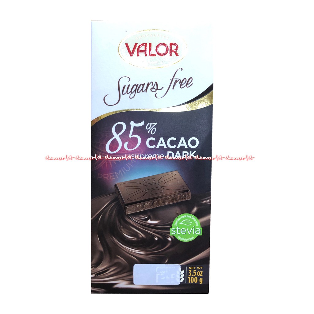 Valor Sugars Free 70% Dark Chocolate 100gr Cokelat Hitam Falor Vallor Coklat Tanpa Gula