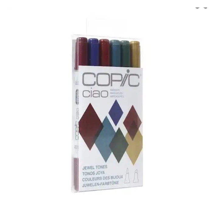 

COPIC CIAO marker 6 colours JEWEL tones