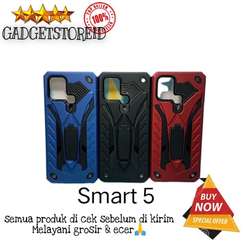 GG - Hard case robot Phantom infinix smart 5 case casing Transformer stand infinix smart 5
