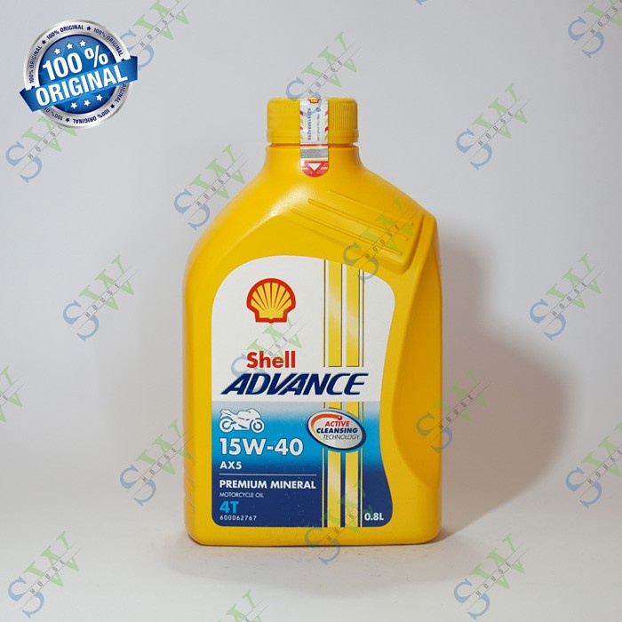 Shell Advance AX5 15W-40 0.8L / Oli Motor Shell Advance AX5