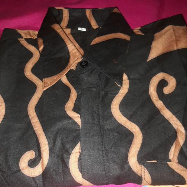 Zafira Batik Hrb027 Kemeja Batik Pria Lengan Pendek Seno Ageng Series