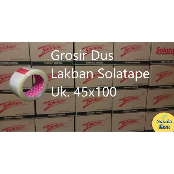 

GROSIR 1 DUS LAKBAN BENING - 45x100 - SOLATAPE - ISI 72 ROLL ---Termurah---