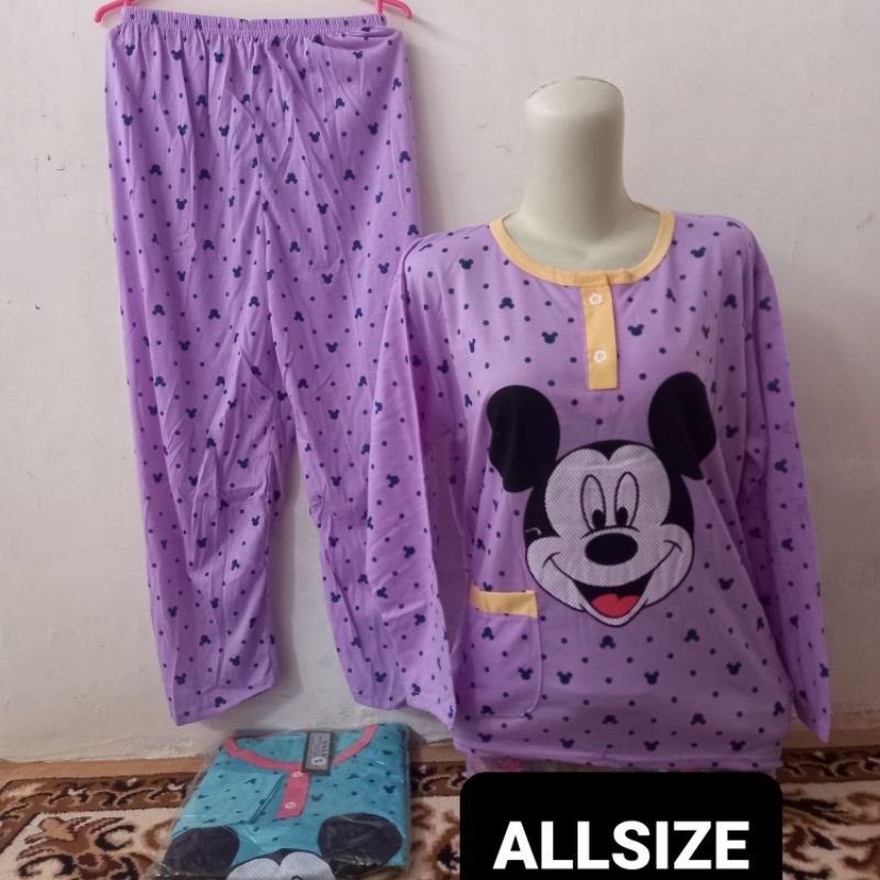 baby doll // setelan // baju tidur dewasa lengan panjang XL