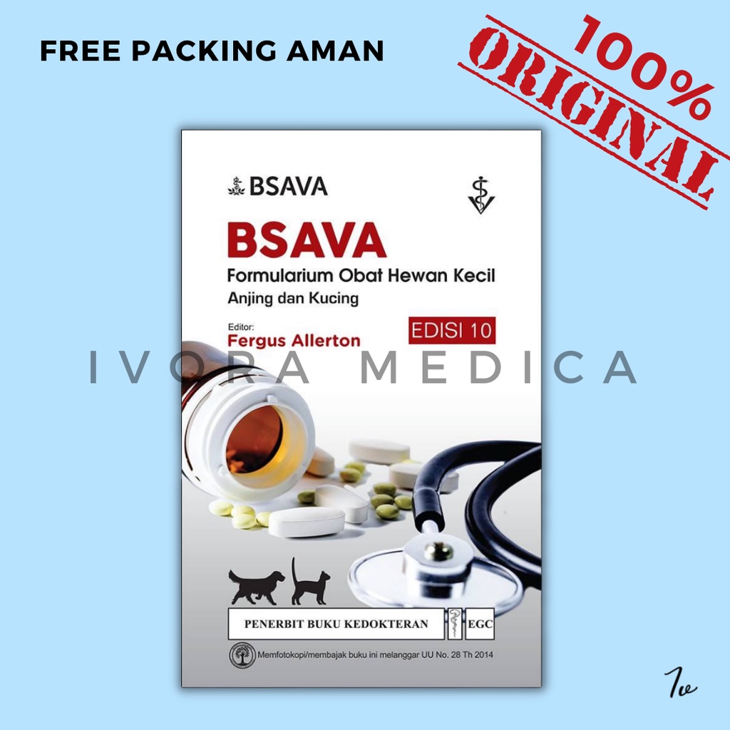 [ORIGINAL] EGC BSAVA Formularium Obat Hewan Kecil Anjing dan Kucing Edisi 10