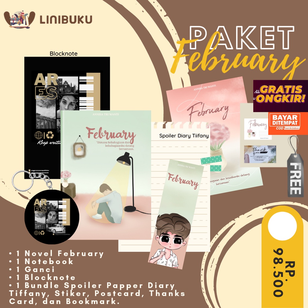 Preorder Novel FEBRUARY by Annisa Tri Wanti-PAKET FEBRUARY