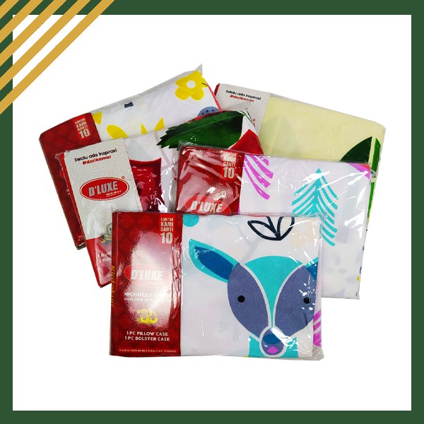 Set Sarung Bantal / Guling merk KINTAKUN DELUXE - Halus Disperse Print