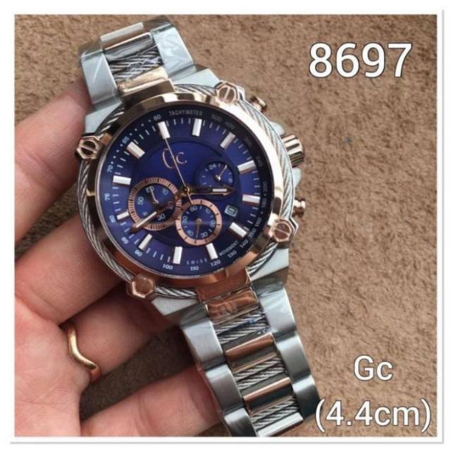 Jam Tangan Guess Collection GC Stainless Combinasi Original BM 4.4cm