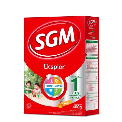 SGM Eksplor Aktif 1+ Pro-GressMaxx Vanilla  | Madu 400 Gr Susu Pertumbuhan