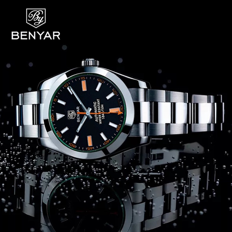 New Watches Mens 2020 Top Brand Luxury BENYAR Mechanical Wristwatches Business Automatic Sport Watch