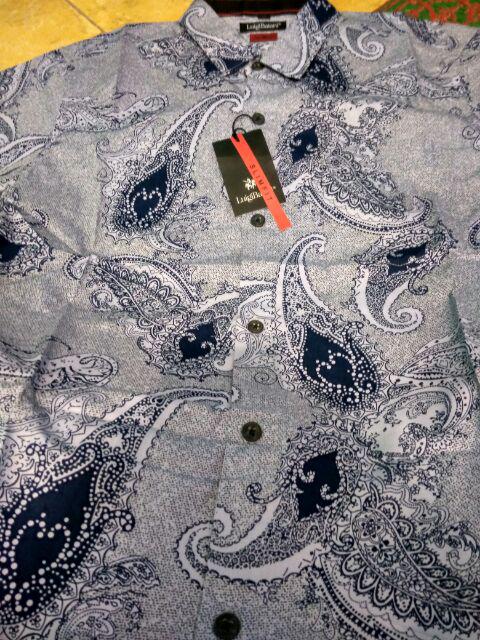 Odza Baju Batik Pria Modern Lengan Panjang