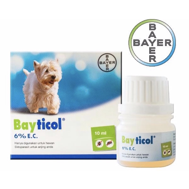 Bayticol anjing, obat bayticol, obat kutu bayticol, obat kutu anjing, bayticol 10 ml