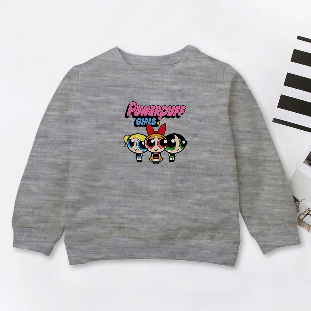 SWEATER ANAK LUCU GEMES POWERPUFFGIRLS PAKAIAN ANAK - SWEATER ANAK PREMIUM