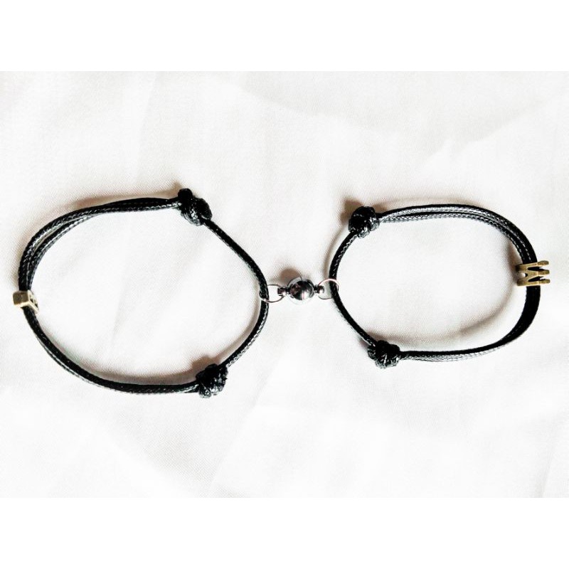 Gelang Magnet Couple dan custom inisial