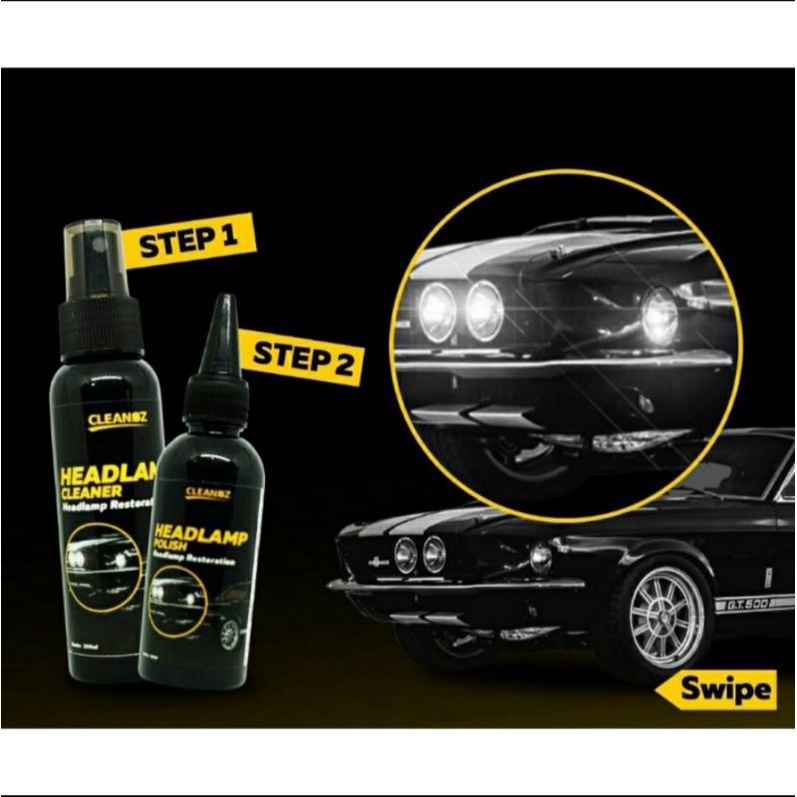Headlight Restorer Cleanoz Headlamp Pembersih Mika Kaca Lampu Mobil Paling Ampuh
