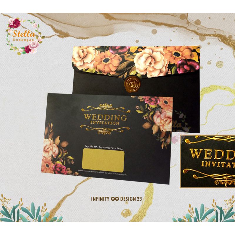 Blangko Undangan Infinity Design 23/ Bkangko Undangan Pernikahan
