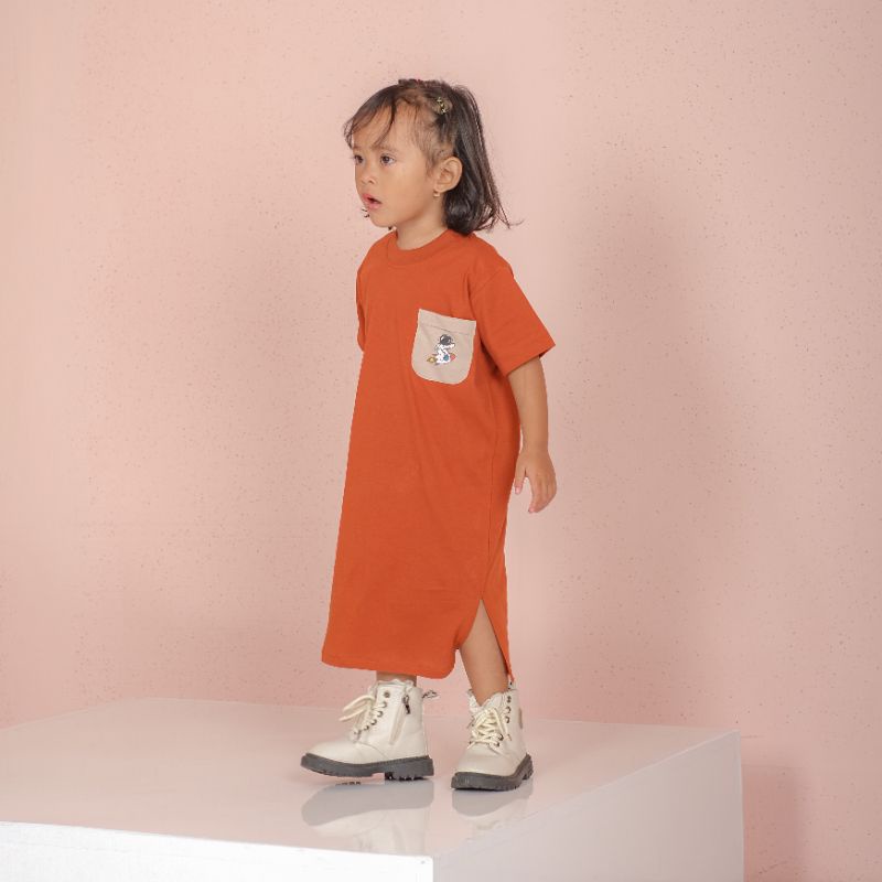 DRESS SPACE - Promo 10.10 Dress kaos simpel Anak Bayi Baby Kids Cewek Cowok Perempuan Laki Laki cotton Murah1 2 3 4