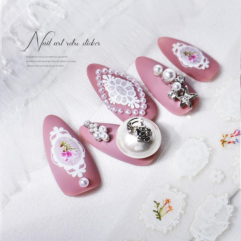 Mxbeauty DIY Dekorasi Kuku 5D Tahan Air Gaya Bohemian Manicure Decals