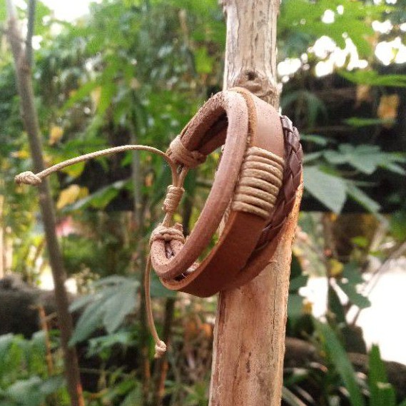 gelang pria/gelang kulit madagaskar/fashion gelang/fashion men &women