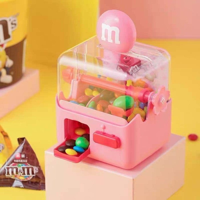 

M&M MILK CHOCOLATE PINK DISPENSER MACHINE